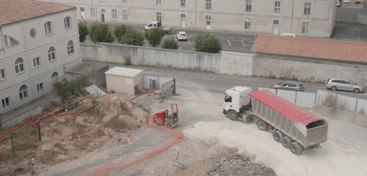Le chantier de l'ex usine à gaz de La Rochelle